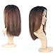 RosesAngel Glueless ombre Human Hair Bob Wigs for Black Women Highlights Bob Lace Front Wigs Brazilian Full Lace Human Hair Short Wigs 12