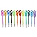 Jiulyning Peacock Feather Pattern Colored Gel Ink Pen, Fine Point 0.38mm, Pack of 12