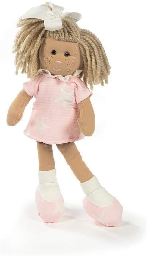 La Nina- Muñeca Marta Estrella Rosa 38 Cm Trapo, Color (60426)