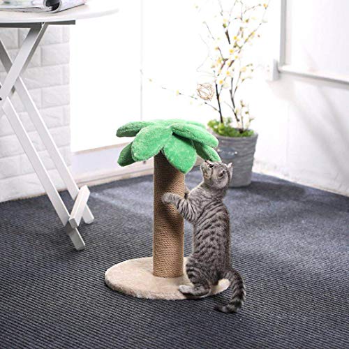 LUCKITTY Small Medium Cat Scratching Post Kitty Coconut Palm TreeCat