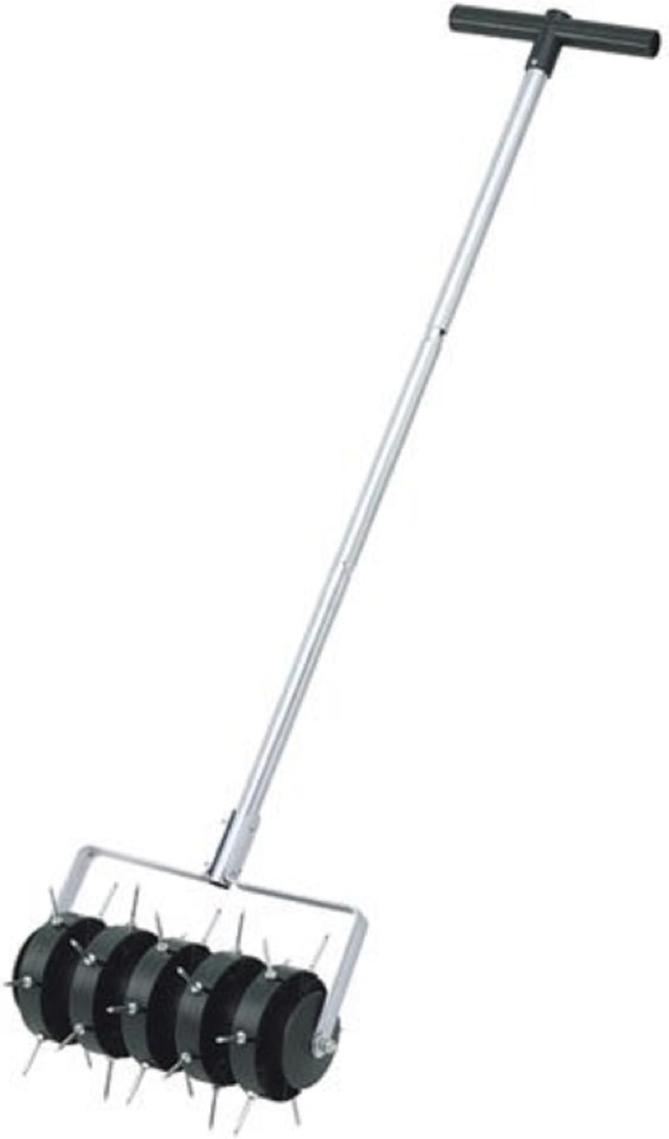 Toolline Ltd Rolling Outdoor Garden Lawn Aerator Spike Roller Gardening Tool Grass Soil.