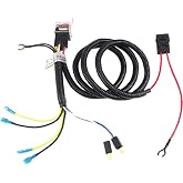 FARBIN Horn Wiring Harness Relay for Car Truck 80A 4pin Spst Normally Open | Pure copper coil relay, 4-pin, 12V, 80A, 1.5-meter wire harness, suitable for all types of car horns