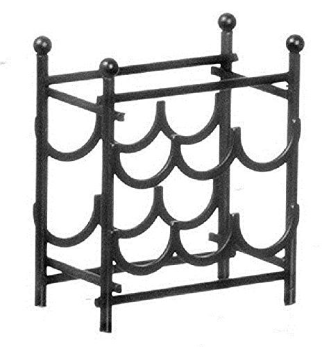 Dollhouse Miniature 1:12 Scale Black Wine Rack #S8504