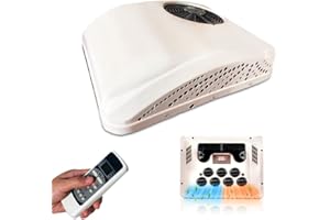 Treeligo 24V / 12V Rooftop RV Air Conditioner Cooling and Heating 2 in 1 Function Truck Boat AC Unit 24 Volt for Automotive Camper Travel Trailer, etc.(24 Volt)