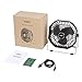 AUKEY USB Desk Fan, Ultra-Quiet Portable Table Fan with Strong Airflow, 7-Inch