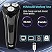 Electric Razor for Men,FLYCO Electric Shavers 2 in 1 Mens Wet & Dry Electric Razors for Shaving Electric Cordless with Pop-up Trimmer,IPX7 Waterproof Wet & Dry Mens Electric Shavers Rechargeable