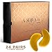 24 Pairs Gold Under Eye Mask | Eye Patch for Dark Circles, Bags and Puffiness | Under Eye Bags Treatment with Collagen, Retinol, and Hyaluronic Acid | PLUS: FREE NATURAL COSMETICS MANUAL EBOOK