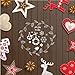 LOCOLO 16 Pcs Christmas Painting Stencils, Plastic Stencils for Bullet Journal, Christmas Stencils for Painting on Wood, DIY Card Making (A B)