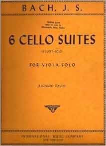 Bach J S 6 Cello Suites For Viola Solo Bach Leonard