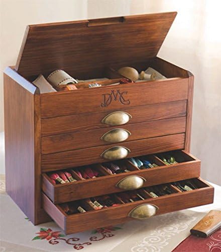 DMC de Madera Caja para coleccionistas con Gama Completa (465) Hilos: Amazon.es: Hogar