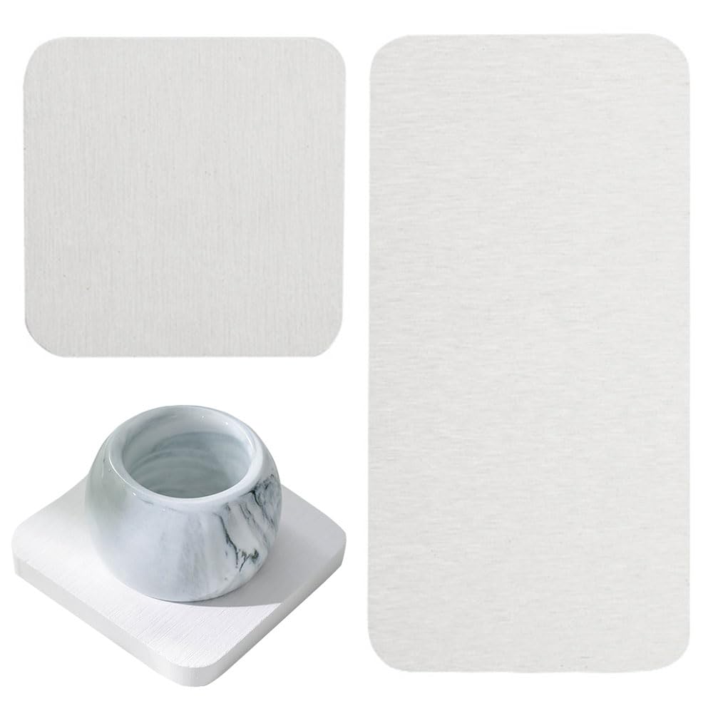 2 Pcs Water Absorbent Diatomite Coasters Water Absorbing Stone Tray Water Absorbent Diatomite Tray Diatomite Soap Dish for Home Kitchen (White)