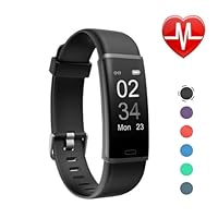 Letsfit Fitness HR, Activity Tracker with Heart Rate Monitor, IP67 Waterproof Smart Bracelet with Step Counter Pedometer Watch for Kids Women Men