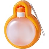 Dog Water Bottle Convenient Leak-Proof Dog Water Bottle Capacity 12 Oz (350 ml).Ldeal for Dogs on Outdoor Walks and Traveling. (Orange, 12 Ounces)
