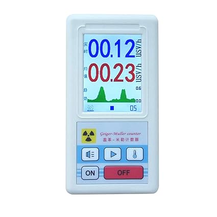 Detector de radiación Geiger Counter Detector de radiación nuclear, Beta Gamma Rayos X Dosímetro personal Detector de radiaciones del medidor de mármol: Amazon.es: Industria, empresas y ciencia