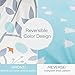 Vaulia Lightweight Microfiber Duvet Cover Set, Reversible Print Pattern Design - Full/Queen Size