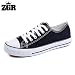 ZGR Womens Fashion Canvas Sneaker Low Cut Lace UPS Casual Shoes