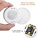 LED Closet Lights Elfeland Battery Powered Push Light with Remote Control Timer Function Brightness Adjustable Wireless Puck Lighting for Cabinet Kitchen Hallway Bedroom Counter(Warm White, 6 Pack)
