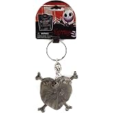 Disney NBC Jack and Sally in Heart Pewter Keyring