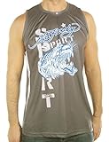 Ed Hardy Mens Tiger Roar Sport Tank Top- Gray - Medium