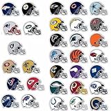 All 32 NFL Teams Logo Helmet Stickers - Complete Football Die Cut Sticker Team Set