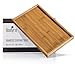 Tealyra - Bamboo Serving Tray 11.6in x7.5in - Gongfu Style Tea Tabletop - Wooden Breakfast Serving Plate - 29.5 x 19.5cm