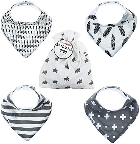 Sincere Elephant Baby Bandana Bibs "Briscoe Set", Perfect for: Drooling and Teething Babies, Baby Showers, Gift