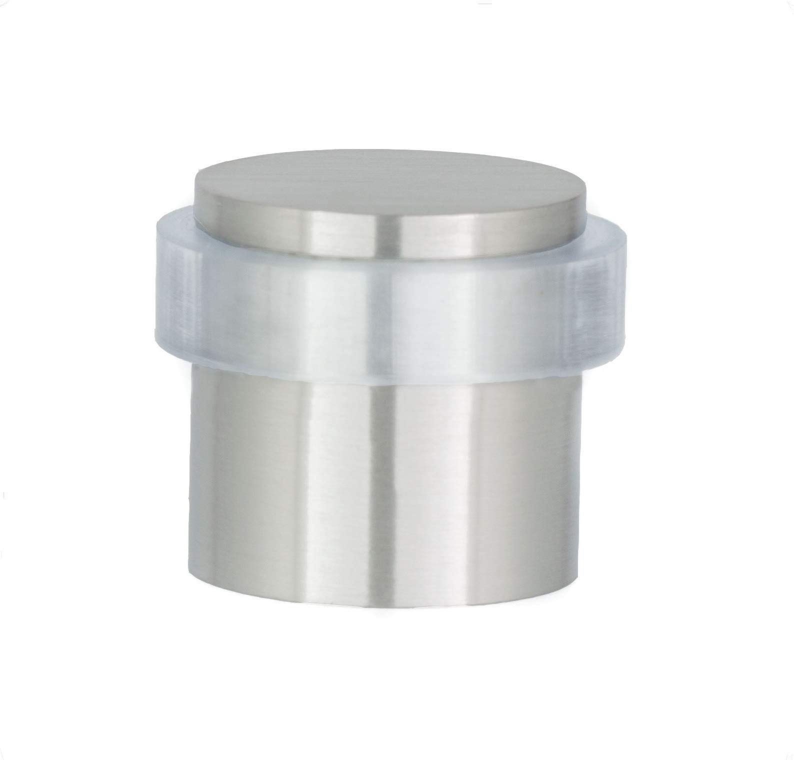 EVI Herrajes 040157TAM Doorstop, Transparent, Floor Mounted, Stainless Steel