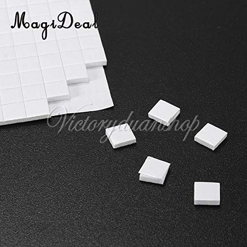 DecorFav 4 Sheet 1.5mm Double Sided Adhesive Foam Pads Sticky Fixers for Card Making