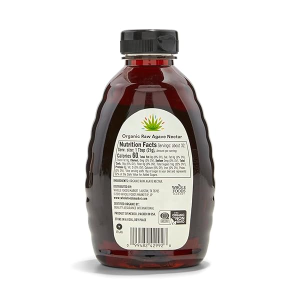 365 BY WHOLE FOODS MARKET, ORGANIC RAW AGAVE NECTAR, 23.5 OUNCE