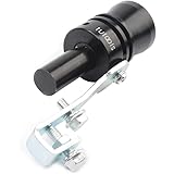 Aluminum BOV Blow-off Valve Simulator TUTOOLS Turbo Sound Whistle Turbo Sound Exhaust Pipe,Black(XL)