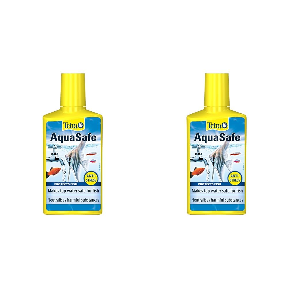 Tetra AquaSafe to Turn Tap Water into Safe and Healthy Water for Fish and Plants, 250 ml (Pack of 2)