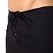 Cottonique Men's Drawstring Loose Boxer Shorts (L/XL, Black)