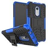 DWaybox Xiaomi Redmi Note 4/Note 4X Stand Case Rugged Heavy Duty Hard Back Case Cover with Kickstand for Xiaomi Redmi Note 4X/Xiaomi Redmi Note 4/Hongmi Note 4 5.5 Inch (Blue)
