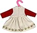 Adorable Baby Doll Clothes Short Two-piece Outfits Doll Dress for 14-16 Inches American Girl Doll , (Red)
