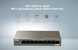 Tenda TEF1109P-8-63W 9-Port PoE Switch 10/100Mbps 58W Metal 250m Plug & Play view 4