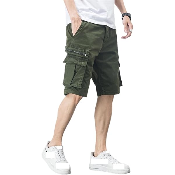 パンツ side servise 25ss Layered Cargo Shorts Generic Mens Cargo Shorts Men Summer Side Pockets Hip Hop