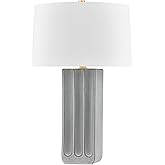 Hudson Valley Lighting L6129-AGB/C01 Elmer - 1 Light Table Lamp 29 inches Tall and 18 inches Wide - Aged Brass/Ceramic Granit
