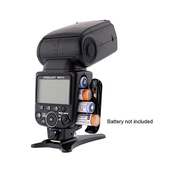 Meike TTL Flash MK 910 Nikon, Schwarz – Bild 5