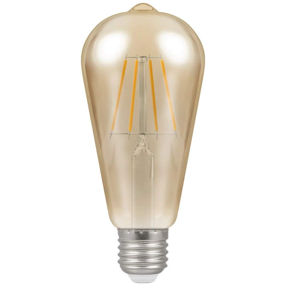 Crompton Lamps LED Light Bulb Antique-Bronze Filament, E27, 7.5 W