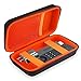 BOVKE Hard PU Shockproof Carrying Case Storage Organizer, Black