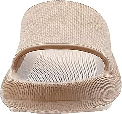 BRONAX Slides for Women Tan EVA Pillow Recovery