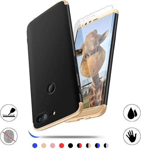 Funda Compatible Oneplus 5T, AChris 3 en 1 Completa Protectora Carcasa con Cristal Templado PC Case Ultra-Slim Absorción de Choque Resistente [Compatible con Carga Inalámbrica]- Nergo or: Amazon.es: Electrónica