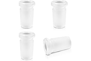 starfa lab 3Pcs Glass Joint Adapter Connector,Glass Bushing Adapter 10/14 Joint Sizes for Chemistry Laboratory Set Up