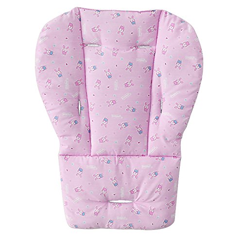 Leiyini Baby High Chair Cover Pad Soft Cotton Infant Stroller Seat Cushion Pushchair Liner Mat (Pink)