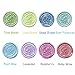 UNIQOOO 180 Pcs 8 Mixed Colors Sealing Wax Beads Nuggets for Wax Seal Stamp -Green Turquoise Blue Lavender Wine - for Cards Envelopes, Wedding Invitations, Wine Packages, Gift Wrapping