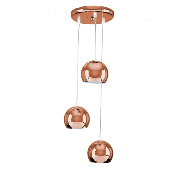 Moderna Lámpara de Techo Colgante MiniSun Estilo Arco de 3 Vías con