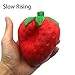 Trasfit 4.3” Jumbo Slow Rising Squishy Strawberry, Kawaii Squishy Charms, Hand Pillow Toy, Stress Relief Toy