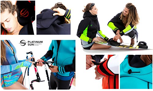 image for Platinum Sun Unisex PRO Neoprene Jacket Wetsuit Hoodie - Waterproof Wi