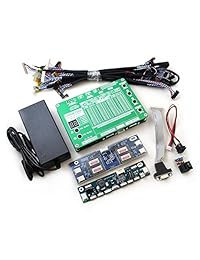 NUEVO Panel de 6ª generación Monitor de portátil TV LCD LED Tester programas de 60 W Cables VGA LVDS DC Inverter Junta LED de 12 V 4 A Adaptador