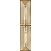Hinkley Astoria Large Two Light Vanity, Heritage Brass